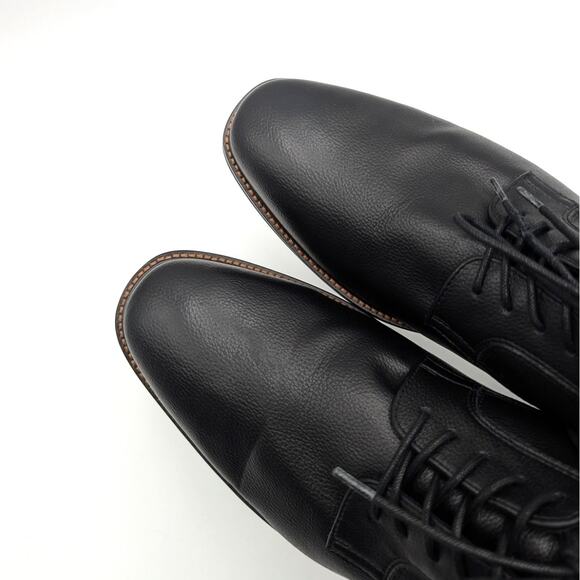 Abound Adrian Plain Toe Derby Dress Shoes Lace-Up Men's Black Size US12M EU45 - Picture 9 of 12